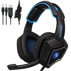 LED Light PC Gaming Headphones 3.5mm